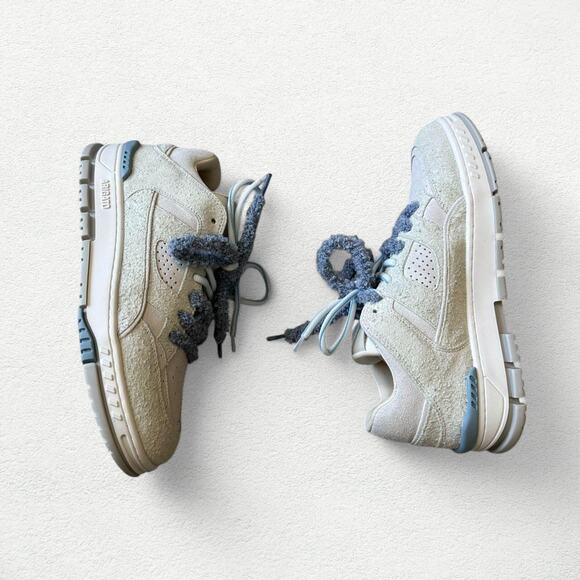 Axel Arigato Area Lo Label Sneakers in Light Grey & Blue main image 7
